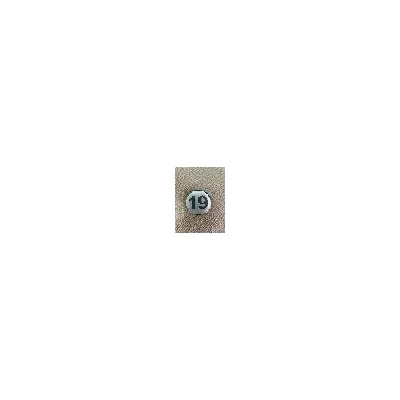 PREVENTA ЦИФРА 19 СРЕБРИСТ КРЪГ 4см (ck19-srk)