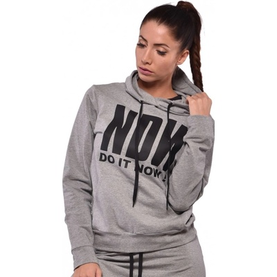 NDN dámska fitness mikina Do It Now sivá