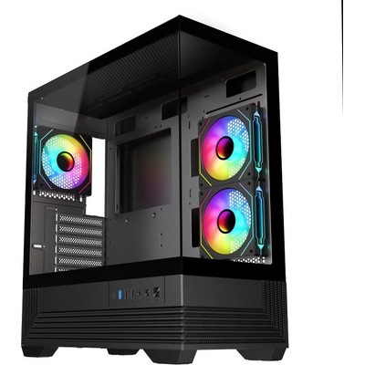 Chassis V-GAMING DARK REAPER VG-DR3F USB3.0 USB2.0 Type C without PSU Black (DARK_REAPER_VG-DR3F)