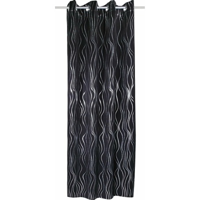 Čierny záves 135x245 cm Waves – Sehlbach