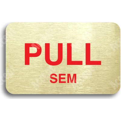 ACCEPT Tabulka SEM - TAM - typ 08 (80 x 50 mm) - zlatá tabulka - barevný tisk bez rámečku