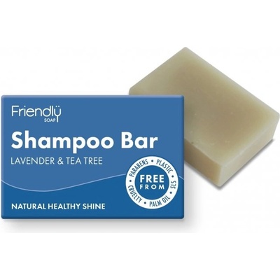 Friendly Soap přírodní mýdlo na vlasy Levandule a Tea tree 95 g