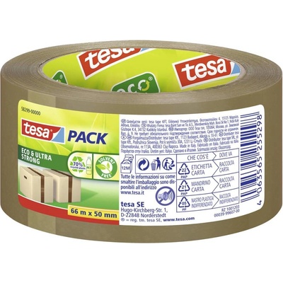 tesa ECO & ULTRA STRONG baliace lepiaca páska eco & ultra strong hnedá 66 m x 50 mm