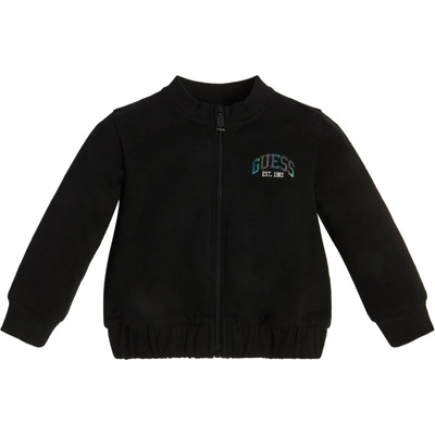 GUESS Черен суичър с цветен надпис Guess за момиче