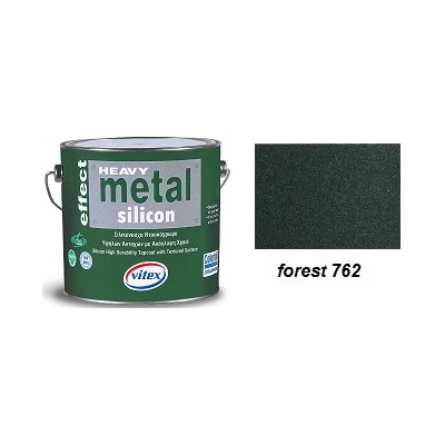 Vitex Heavy Metal Silicon Effect - štrukturálna kováčska farba 762 Forest 0,75L 0554