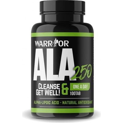 Warrior ALA Kyselina alfa-lipoová 250 mg 100 tabliet