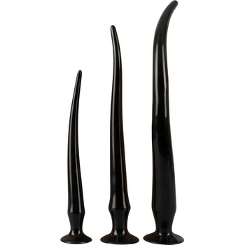 Image 1 of You2Toys Super Long Flexible Butt Plug Set Black