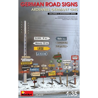 MiniArt German Road Signs Ardennes Germany WWII 1:35