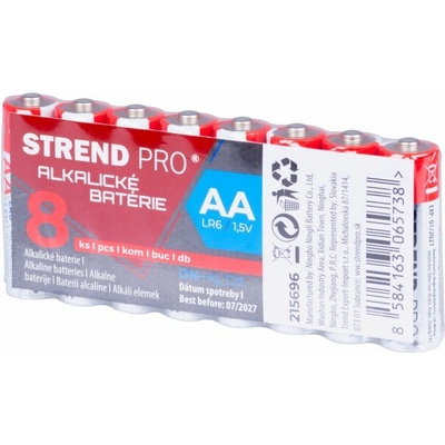 Batéria Strend Pro, LR6, 8 ks, AA tužka