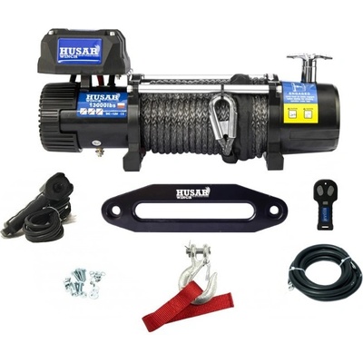 Naviják 12 V HusarWinch BST 13000 lbs syntetické lano