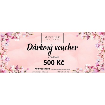 Mistero Milano - Dárkový poukaz 500 Kč