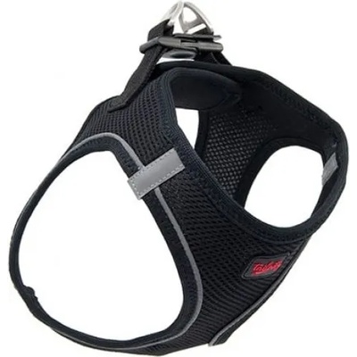 DUBEX air mesh harness - нагръдник за куче с мека мрежа и светлоотразителни елементи, обиколка врат 42-54 см, обиколка гърди 48-54 см, размер l - черен, Турция - 51759-vr08