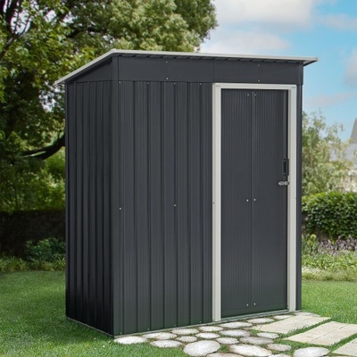 Goleto S a pultovou střechou 161x86x181/164 cm antracit