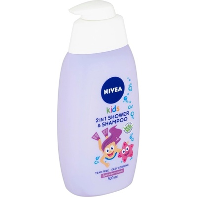 Nivea dětský sprchový gel a šampon 2 v 1 s vůní lesního ovoce 500 ml