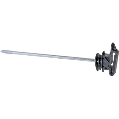 Izolátor k elektrickému ohradníku pro pásku do 40 mm, lanko do 6 mm, dlouhý vrut 200 mm - 10 ks
