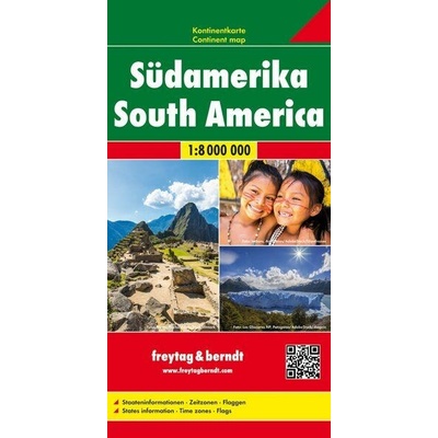 Freytag & Berndt Auto + Freizeitkarte Südamerika, Kontinentkarte 1:8 Mio.