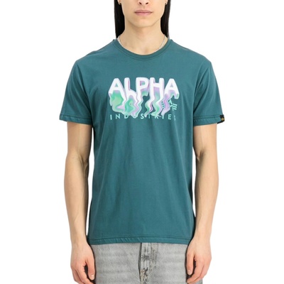 Alpha Industries Nebula T tričko pánske Force green