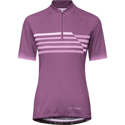 Vaude Дамска фланелка с къс ръкав за колоездене Vaude Women's Posta Half Zip Tricot II Cycling jersey - Magenta - размер 36 (EU) (156-2551-0511)