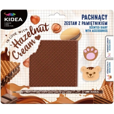 Voňavý diář Kidea Sušenka s doplňky, Hazelnut