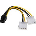 Akyga AK-CA-13 15cm 2x MOLEX женски - 6-pin PCI Express мъжки кабел (AK-CA-13)