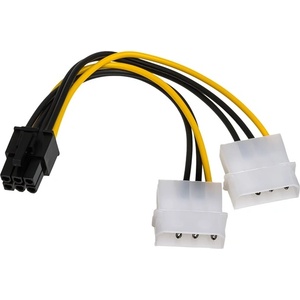 Akyga AK-CA-13 15cm 2x MOLEX женски - 6-pin PCI Express мъжки кабел (AK-CA-13)