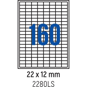Spree Етикети лепящи овал, 160 бр. , 22.0x12.0 мм, 100 л. , A4 (3800884030899)