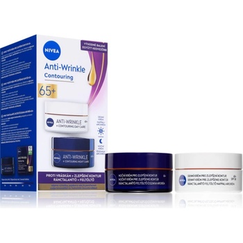 Nivea Anti-Wrinkle Contouring изгодна опаковка за изглаждане на контурите 65+
