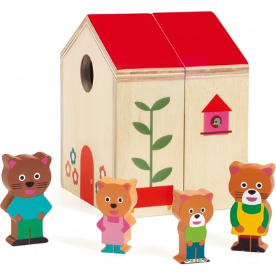Djeco Minihouse Mini roztvárací domček s figúrkami