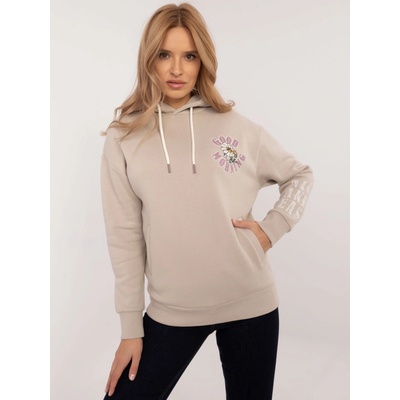 Sublevel dámská mikina s potiskem d10600t02420k-beige béžová