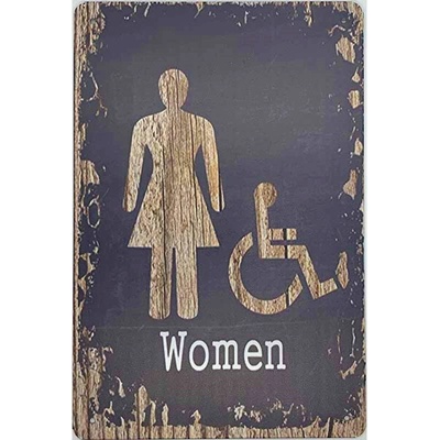 Ceduľa Toilet Women