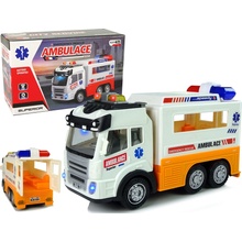 LEANToys Import Ambulance baterie Světla auta Zvuky