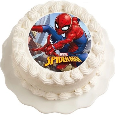 Jedlý papír Spiderman v akci 20 cm - Dekora