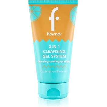 Flormar Combination & Oily Skin 3in1 Cleansing Gel почистващ гел 3 в 1 за смесена и мазна кожа 150ml