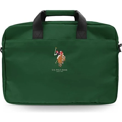 U. S. Polo Assn Чанта за лаптоп US Polo Bag USCB15PUGFLGN, до 15"", зелен (USCB15PUGFLGN)