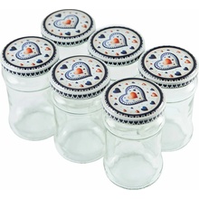 TORO Sada sklenic na zavařování s víčkem 6 ks 315 ml
