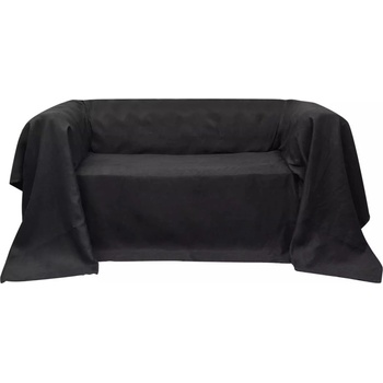 vidaXL 130897 Micro-suede Couch Slipcover Anthracite 270 x 350 cm (130897)