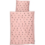 Design Letters Бебешко спално бельо AJ Vintage ABC Kids розово (20202600-pink)