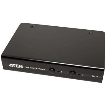 Aten CS-72D KVM přepínač 2:1, DVI, USB, audio, včetně kabelů