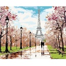 Zuty Maľovanie podľa čísel MILENCI V PARKU PRI EIFFELOVEJ VEŽI RICHARD MACNEIL