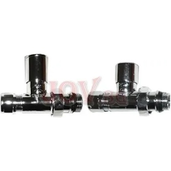 Image 1 of THS Thermostyle Радиаторен сет lux duo chrome ths 1/2"х16мм прав