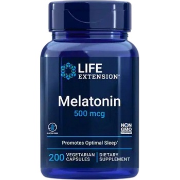 Image 1 of Life Extension Melatonin 500 mcg [200 капсули]
