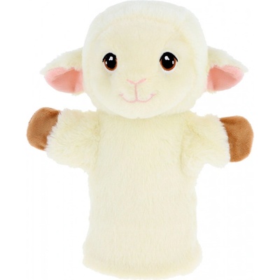 Keel Toys SE3077-5 Keeleco Ovečka eko plyšový maňuška na ruku 27 cm