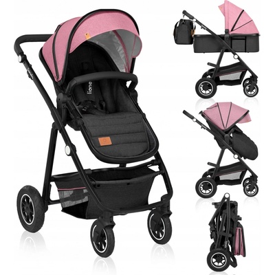 Lionelo Kombinovaný AMBER 2IN1 PINK ROSE 2023
