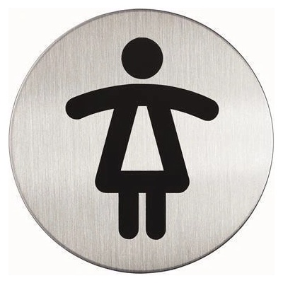 Piktogram WC dámy - kruh 83mm