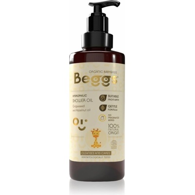 Beggs Organic Baby & Kids Hydrophilic Shower Oil umývací olej pre deti od narodenia 200 ml