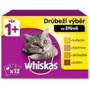 Whiskas drůbeží výběr ve šťávě pro dospělé kočky 48 x 85 g
