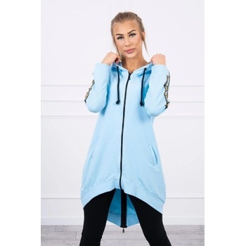 Dámská mikina so zipsom vzadu MI8997 nebesky modrá