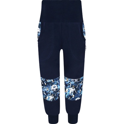 V Mart Slim tepláky s dvojitými koleny Fotbal modrá – Zbozi.Blesk.cz