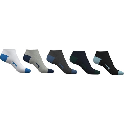 Slazenger Мъжки чорапи Slazenger 5 Pack Trainer Socks Mens Size 7-11 - Colours