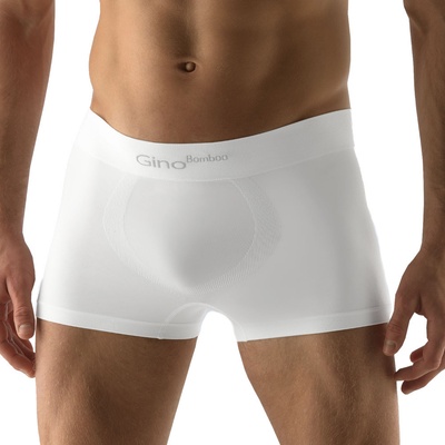 Gino boxerky s kratší nohavičkou 53004P Bamboo PureLine bílá – Hledejceny.cz